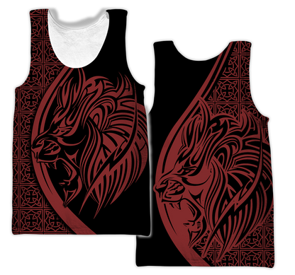 Lion Tattoo Hoodie T Shirt For Men and Women HAC080605-NM-Apparel-NM-Tank Top-S-Vibe Cosy™