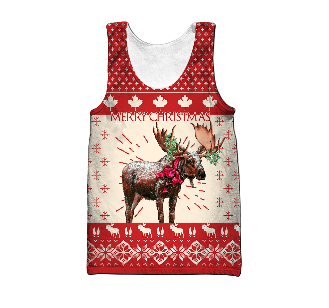 Christmas Reindeer Pi191001-Apparel-NNK-Tank Top-S-Vibe Cosy™