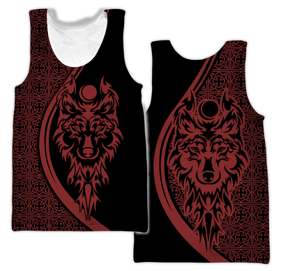 Tattoo Wolf Hoodie T Shirt For Men and Women HAC080606-NM-Apparel-NM-Tank Top-S-Vibe Cosy™