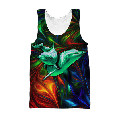 Colorful Dolphin Lover Unisex Shirts Pi13102001