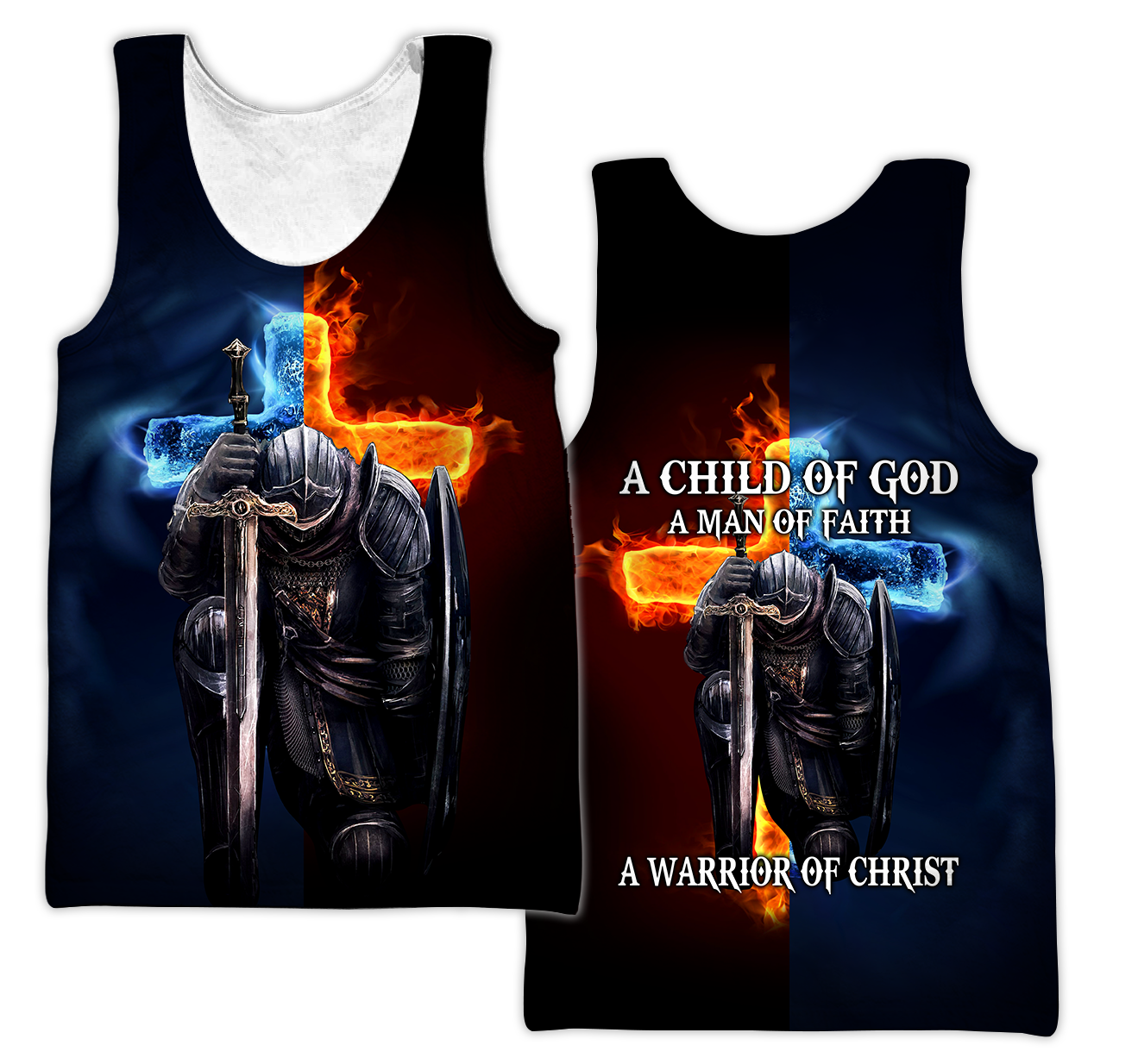 Knight Templars A Child Of God A Man Of Faith A Warrior Of Christ 3D All Over Printed Shirts For Men and Women Pi05092004S