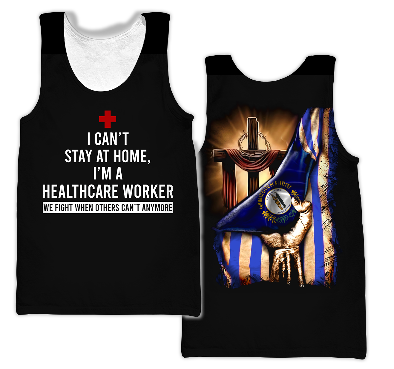 Healthcare worker Kentucky 3d hoodie shirt for men and women HAC040404-Apparel-HG-Men's tank top-S-Vibe Cosy™