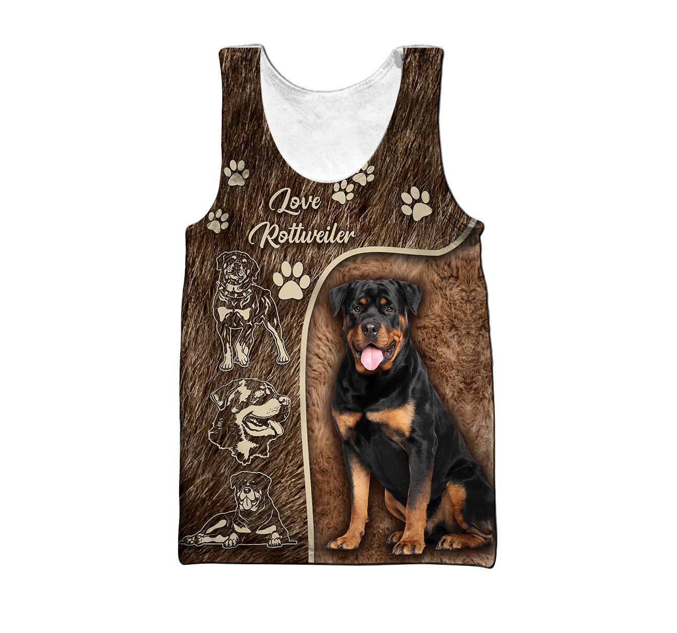 Rottweiler 3d unisex shirt TNA11022001