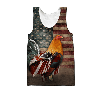 Premium Rooster 3D All Over Printed Unisex Shirts