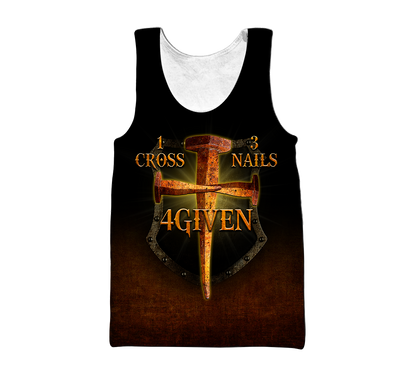 1 Cross 3 Nails 4 Given 3D All Over Printed Shirts For Men and Women Pi30062002-Apparel-TA-Hoodie-S-Vibe Cosy™
