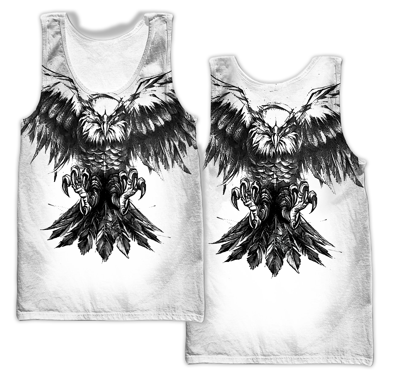 Eagle Tattoo Art Hoodie T Shirt For Men and Women HAC300504-NM-Apparel-NM-Tank Top-S-Vibe Cosy™