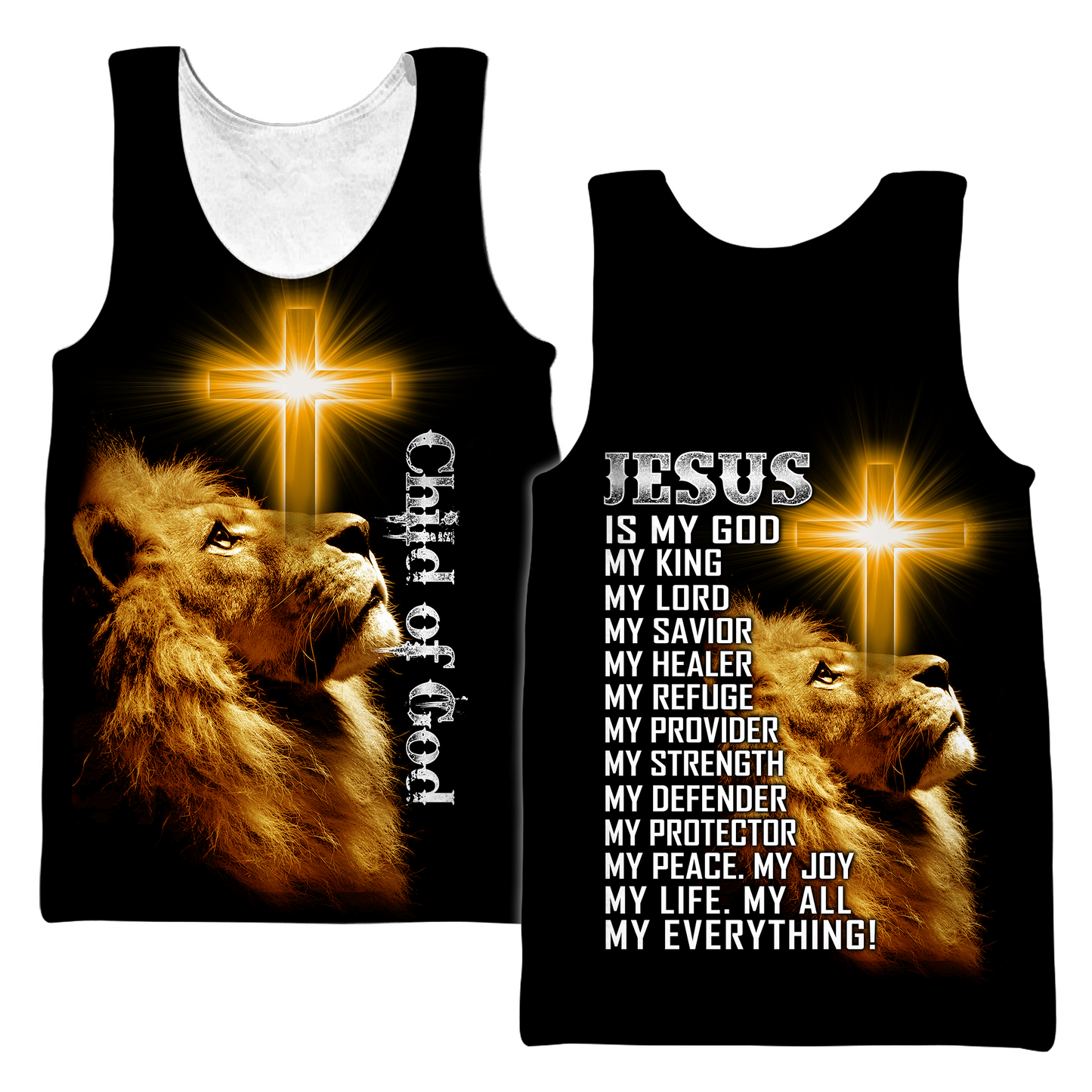 Child Of God Custome Name 3D All Over Printed Shirts For Men and Women Pi15102004