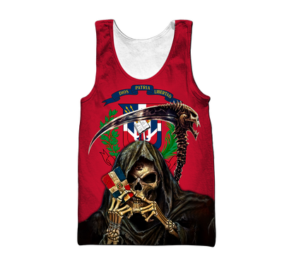 Dominican Republic 3d hoodie shirt for men and women HAC230602-Apparel-HG-Men's tank top-S-Vibe Cosy™