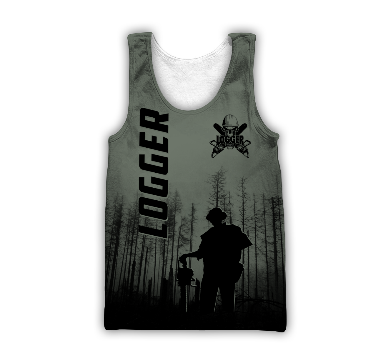 Premium Logger Man Dark Green Unisex Shirts DL20052016