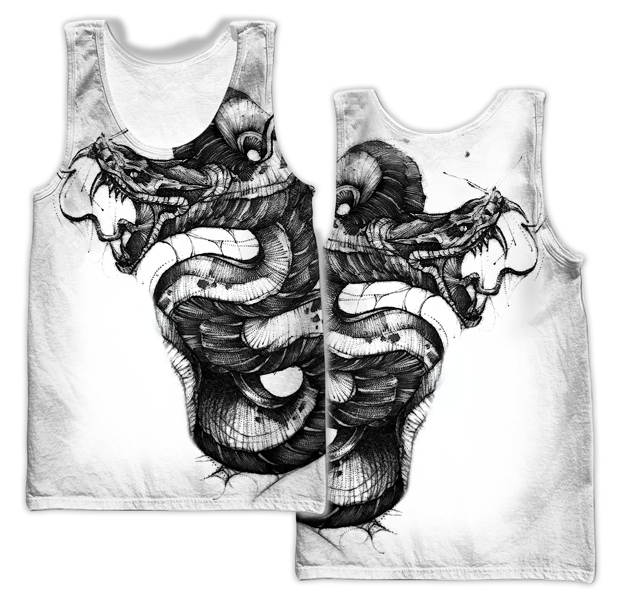 Snake Tattoo Hoodie T Shirt For Men and Women HAC210501-Apparel-NM-Tank Top-S-Vibe Cosy™