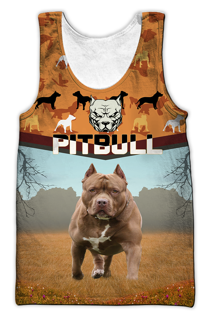 Pitbull 3d hoodie shirt for men and women HVT07112002