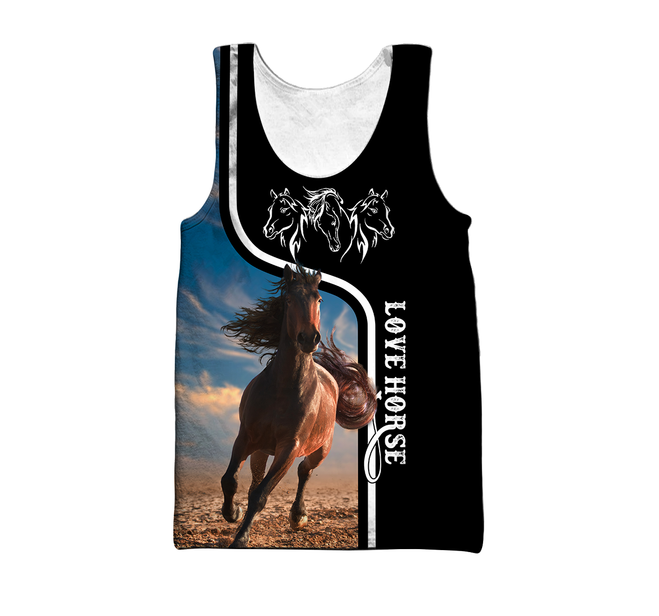 Love Horse 3D All over print for Men and Women shirt Pi030101-Apparel-NNK-Hoodie-S-Vibe Cosy™