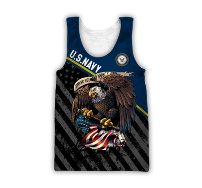 US Navy 3D All Over Printed Shirts For Men And Women