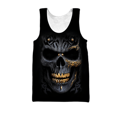 Golden Art Skulls Hoodie For Men And Women TQH201012