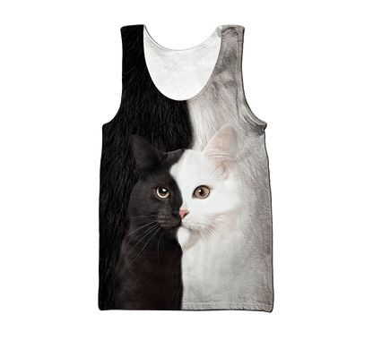 Black And White Cat Hoodie For Men And Women MH071020