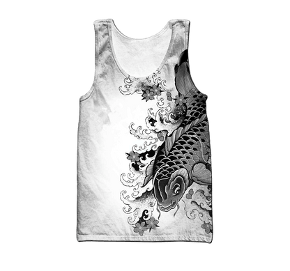Japanese Irezumi Tattoo 3D Over Printed Unisex Hoodie ML