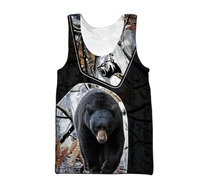 All Over Printed Bear Hoodie MEI09302001-MEI