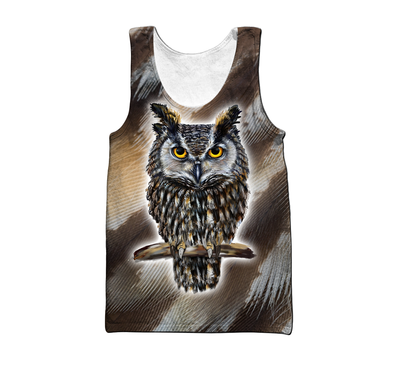 Owl 3d hoodie shirt for men and women QB05162001-Apparel-HG-Men's tank top-S-Vibe Cosy™
