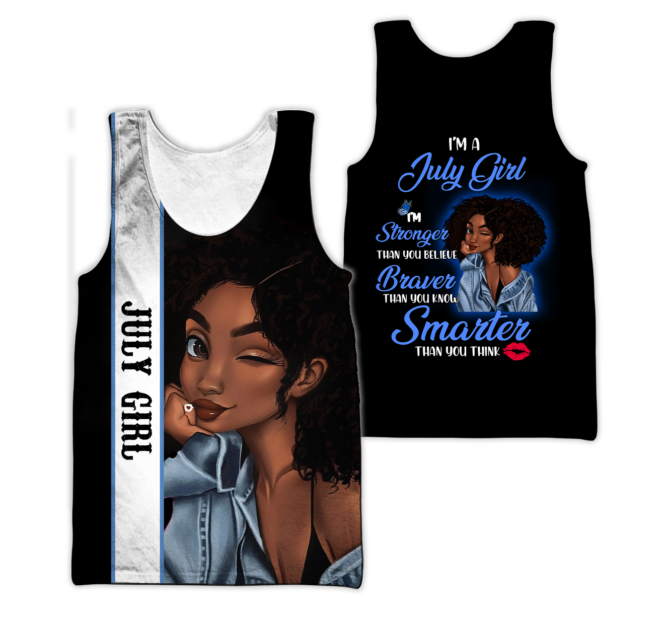 July Girl Customize Name 3D All Over Printed Shirts For Women MH1011200S7
