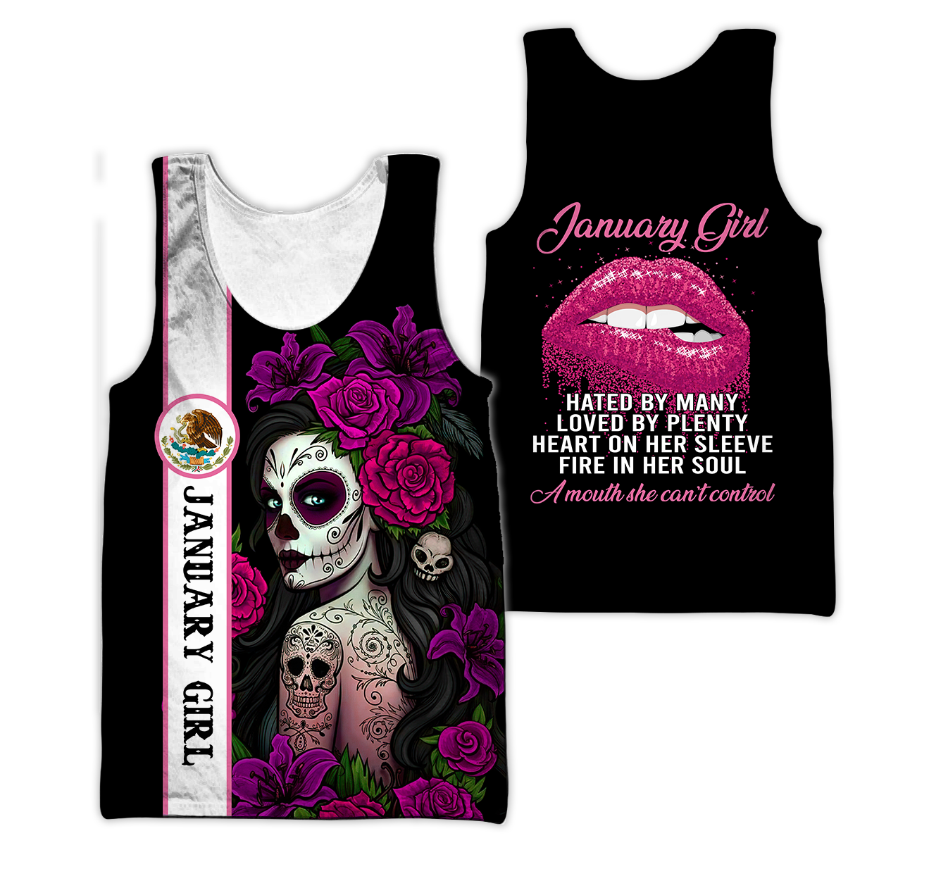 January Girl Customize Name 3D All Over Printed Shirts MH10112001