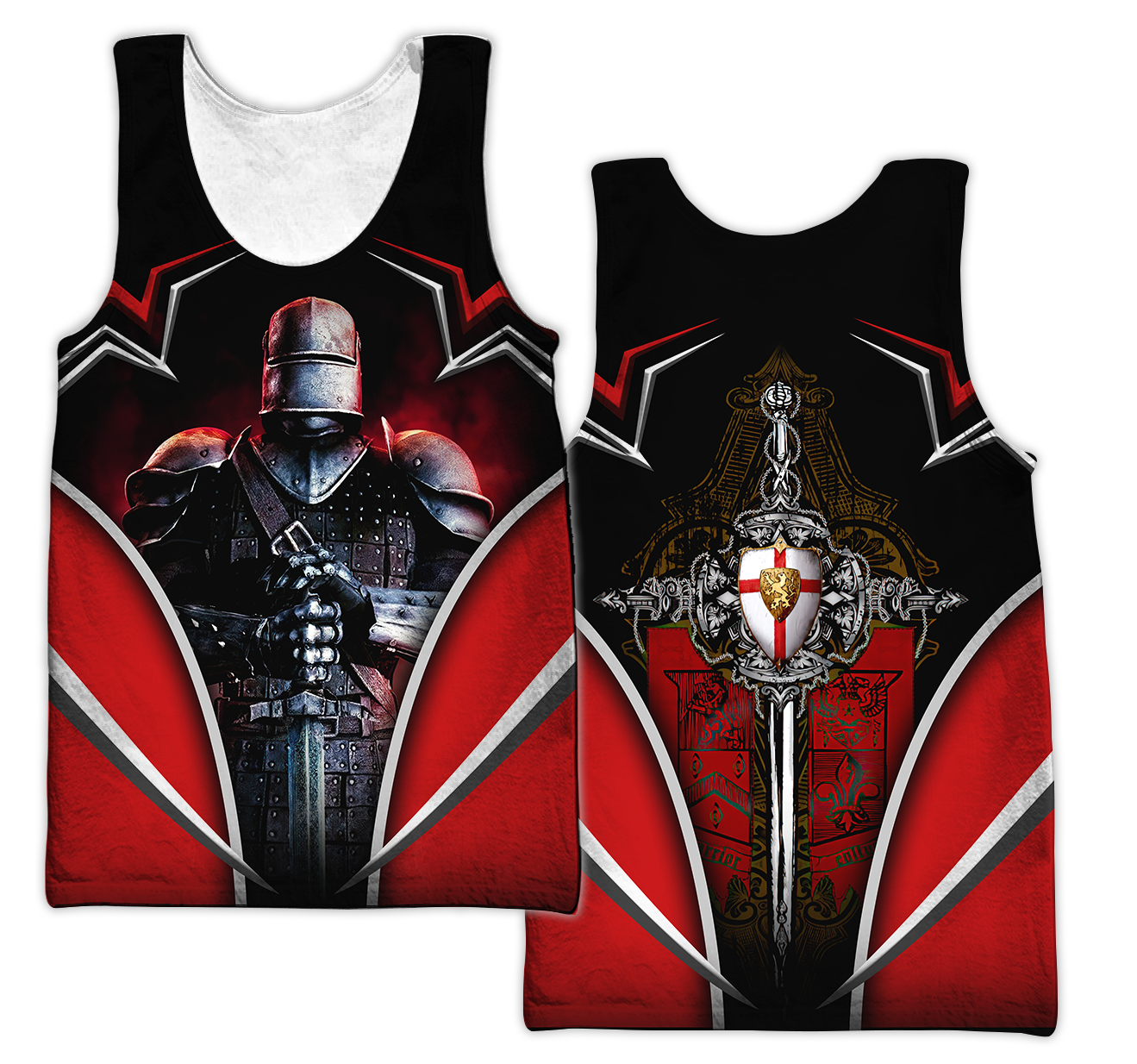 Premium Knigh Templar All Over Printed Shirts For Men And Women MEI