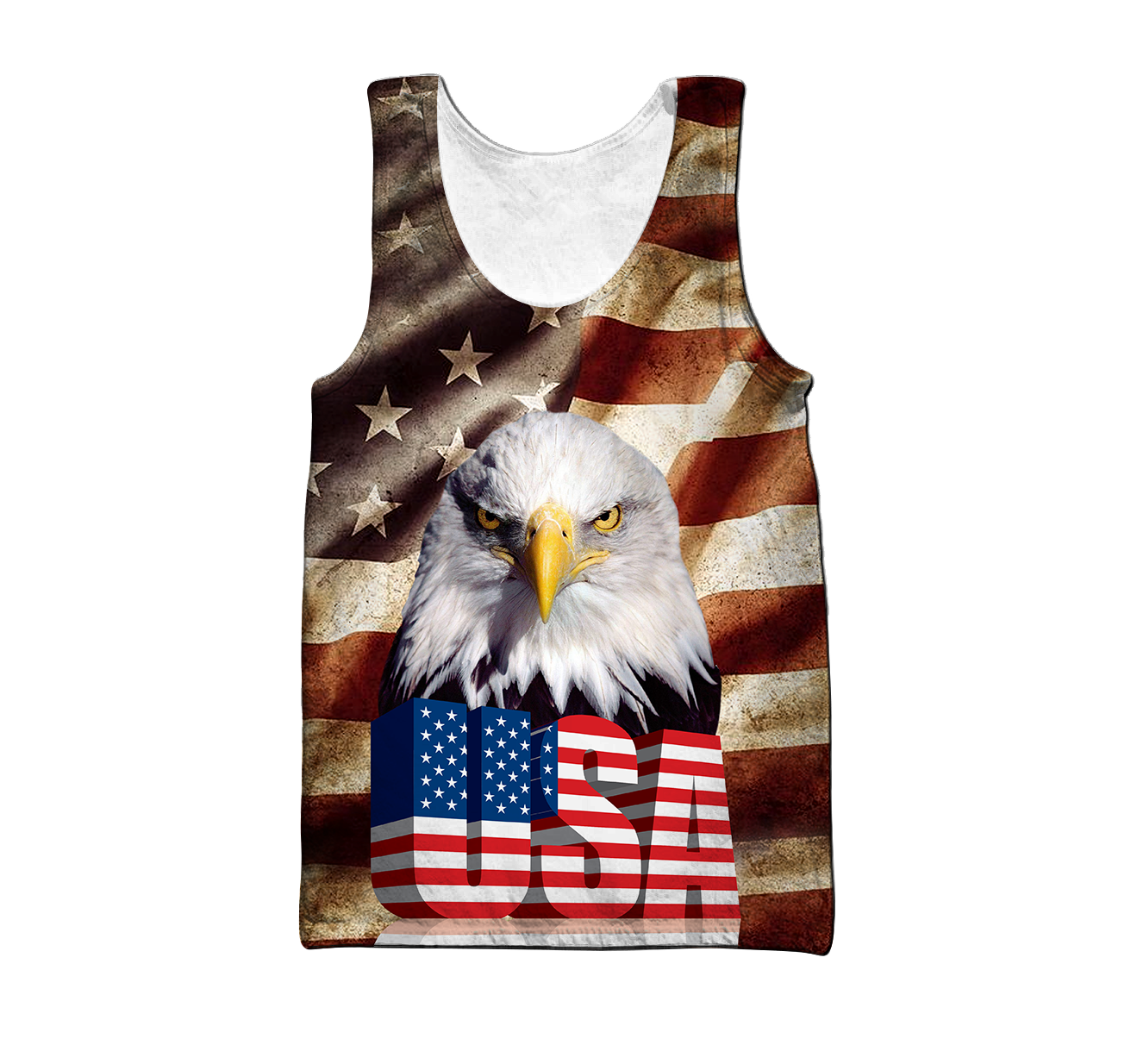 Eagle USA Flag 3D All Over Printed Shirts For Men & Women-Apparel-TA-Tank Top-S-Vibe Cosy™