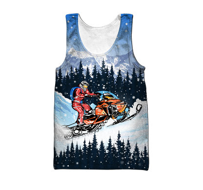 Snowboarding 3D All Over Printed shirt & short for men and women PL