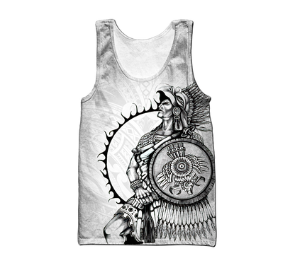 Mexican Aztec Warrior 3D All Over Printed Shirts DQB07162001-Apparel-TA-Tank Top-S-Vibe Cosy™