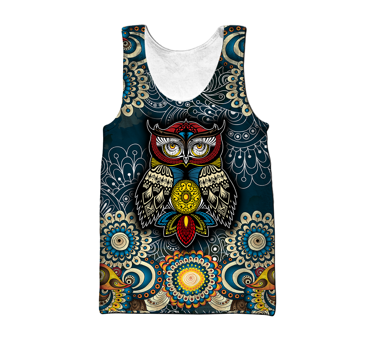 Owl 3d hoodie shirt for men and women QB05132001-Apparel-HG-Men's tank top-S-Vibe Cosy™