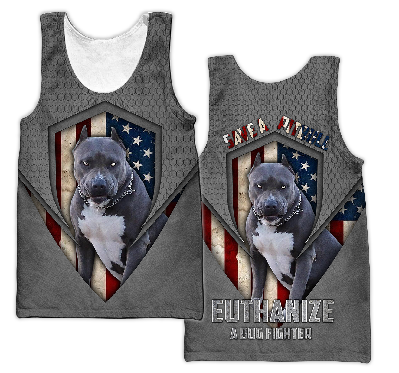 Save A Pit Bull Euthanize A Dog Fighter Hoodie Shirt for Men and Women TN05102004