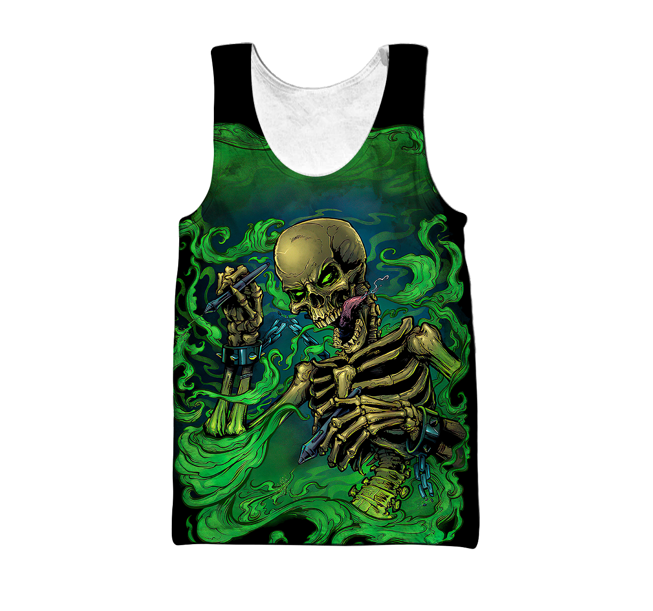 Skull get high 3D all over printed for man and women-Apparel-PL8386-Tank Top-S-Vibe Cosy™