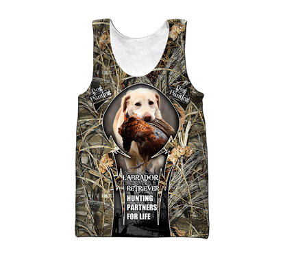 Hunting Labrador 3D Over Printed Unisex Deluxe Hoodie ML