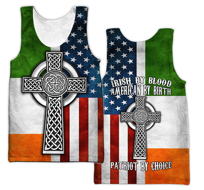 Irish By Blood American By Birth 3D All Over Printed Shirts For Men and Women DQB29102002