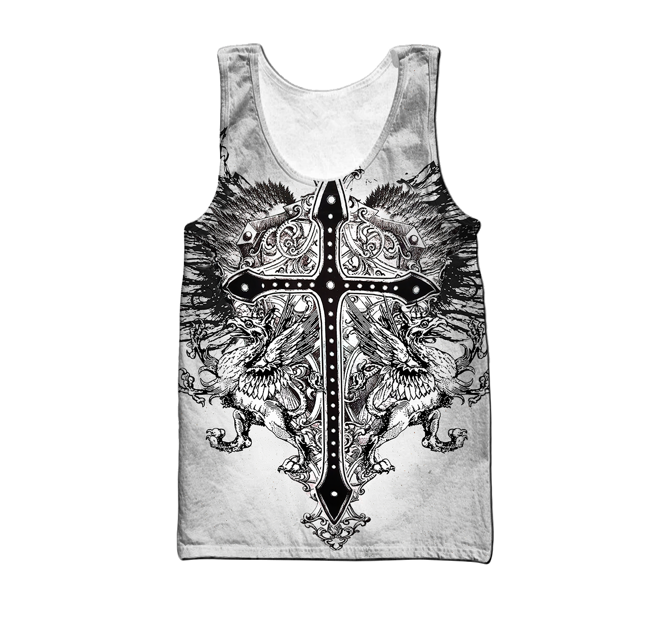 Cross Tattoo Hoodie 3D All Over Printed Shirts HHT15092001-LAM