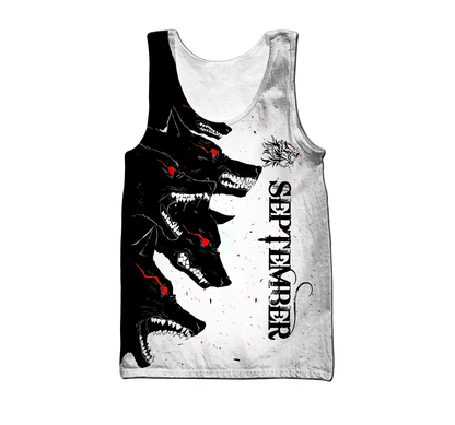 The Dark Wolf September 3D All Over Printed Unisex Deluxe Hoodie ML