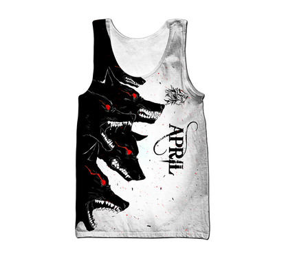 The Dark Wolf April 3D All Over Printed Unisex Deluxe Hoodie ML