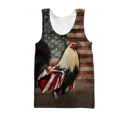 Premium Rooster 3D All Over Printed Unisex Shirts