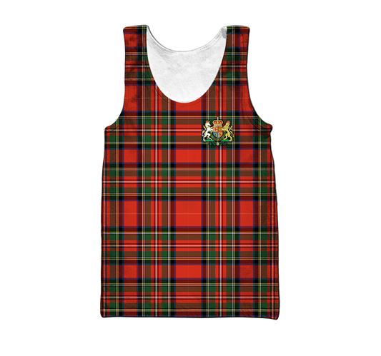 Scotland Tartan 3D All Over Printed Tanktop For Men and Women MH2007202-Apparel-TT-Tanktop-S-Vibe Cosy™