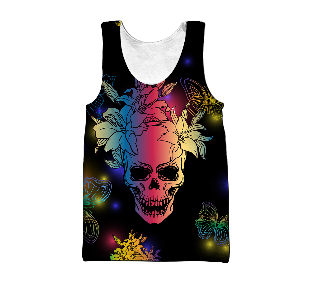 Love Skull 3D all over printed for man and women-Apparel-PL8386-Tank Top-S-Vibe Cosy™