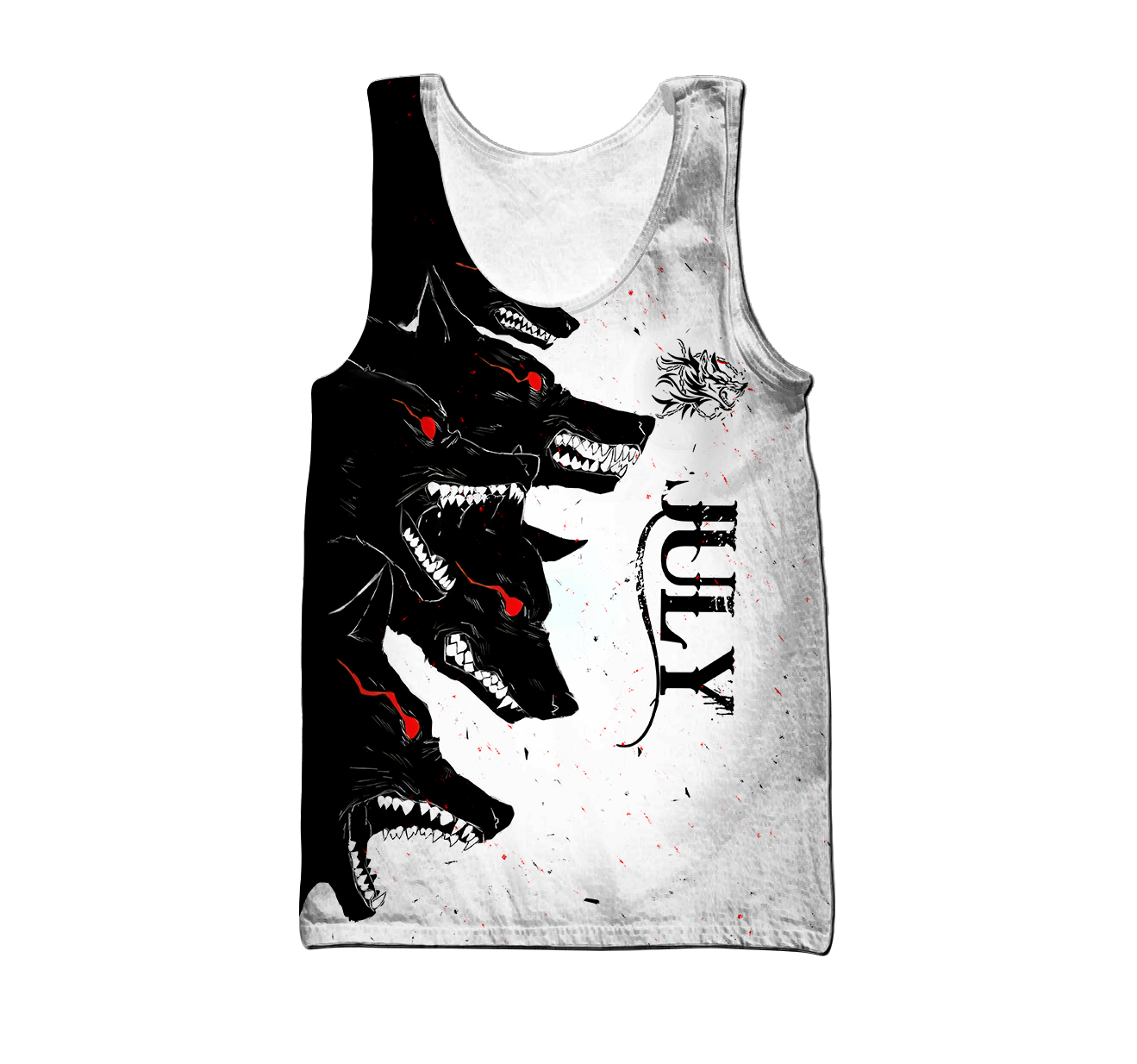 The Dark Wolf July 3D All Over Printed Unisex Deluxe Hoodie ML
