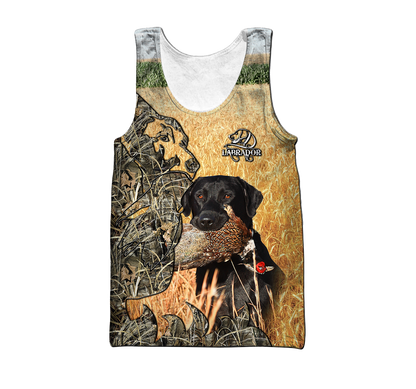 Labrador Hunting Camo 3D Over Printed Unisex Deluxe Hoodie ML