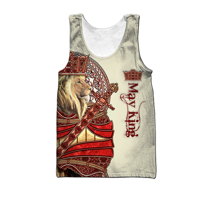 May King Lion 3D All Over Printed Unisex Shirts