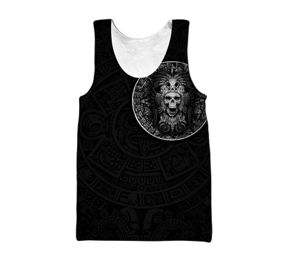 Mexican Aztec Warrior 3D All Over Printed Shirts For Men and Women QB07022001-Apparel-TA-Tank Top-S-Vibe Cosy™