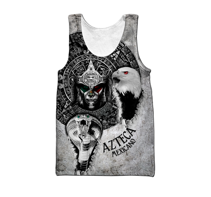 Mexican Aztec Warrior 3D All Over Printed Hoodie Shirt by SUN QB06302006-Apparel-SUN-Tanktop-S-Vibe Cosy™