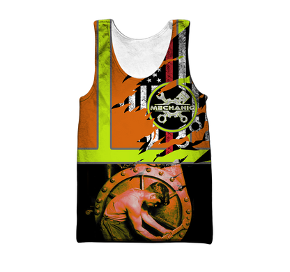All Over Printed Mechanic Hoodie For Men and Women HHT13102005
