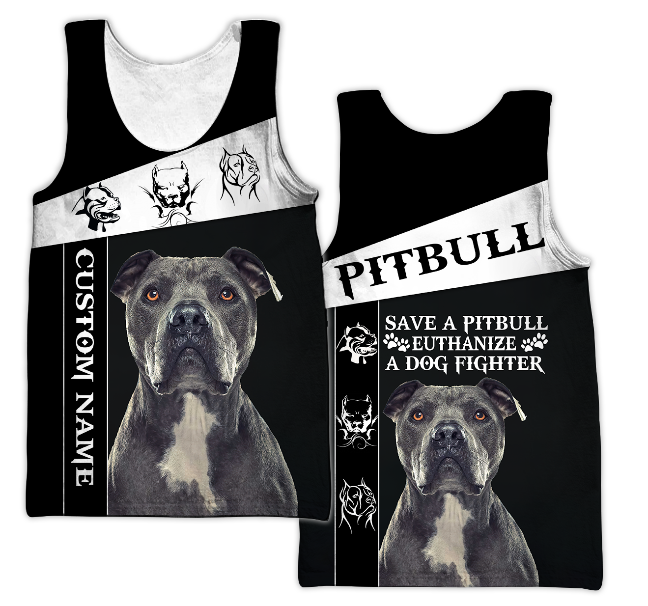 Personalized Save A Pitbull Euthanize A Dog Fighter Hoodie Shirt for Men and Women HHT07102011