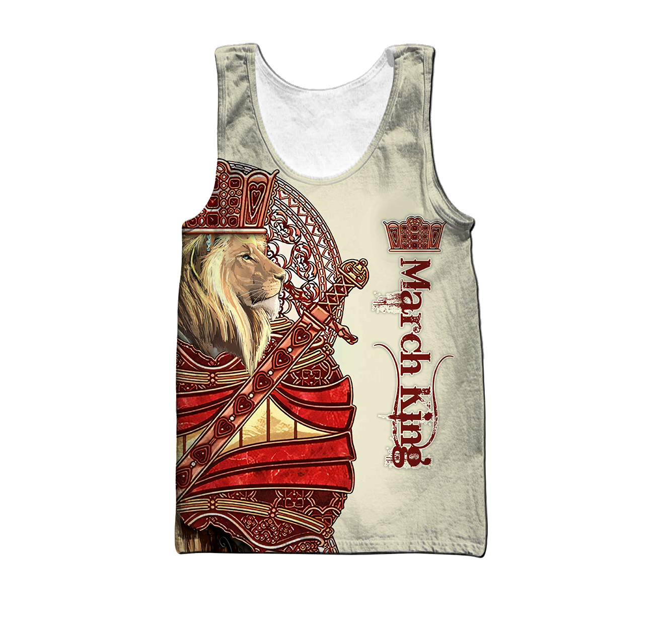 March King Lion 3D All Over Printed  Unisex Shirts