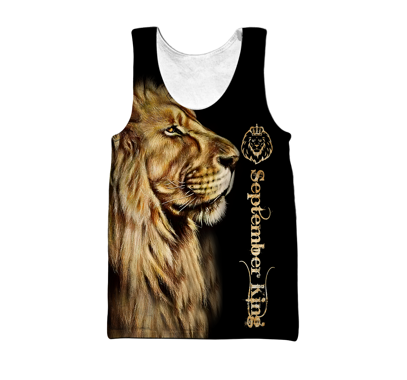 Custom Name September King Lion  3D All Over Printed Unisex Shirts