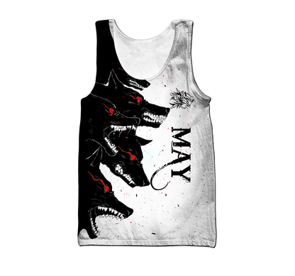 The Dark Wolf May 3D All Over Printed Unisex Deluxe Hoodie ML