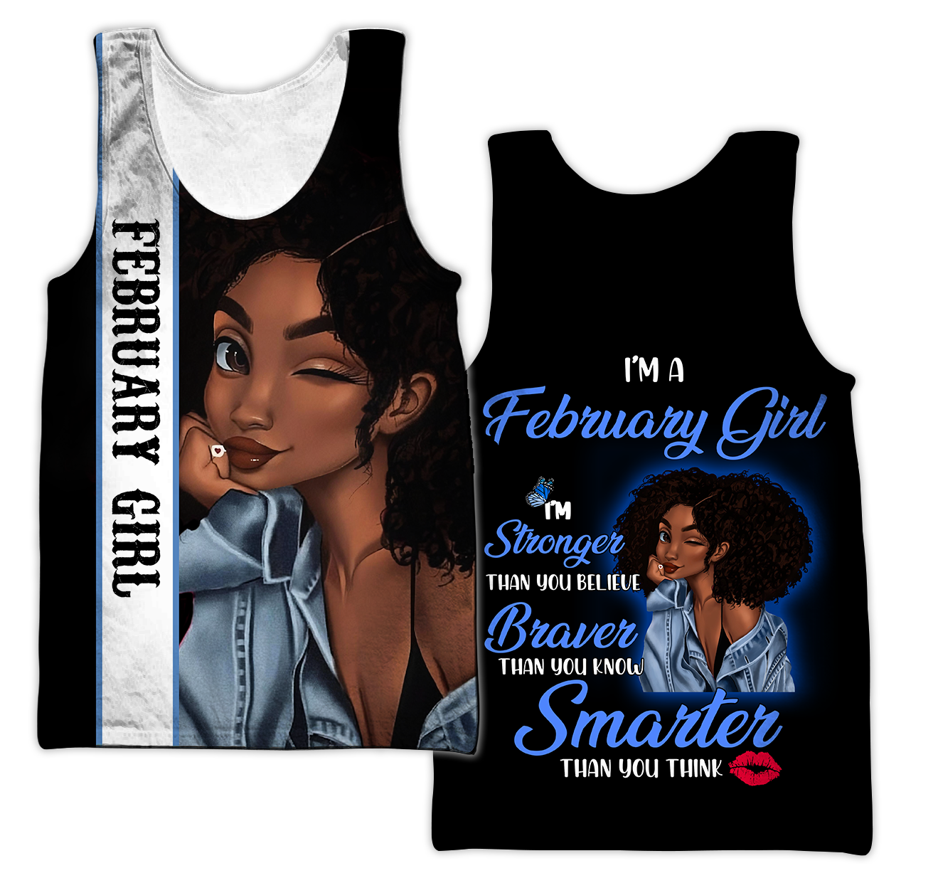 February Girl 3D All Over Printed Shirts For Women